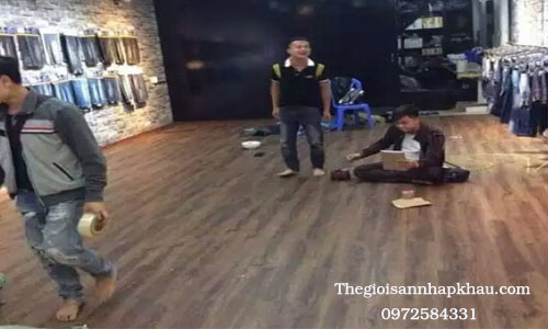 Thi công công trình sàn nhựa tại Thái Nguyên