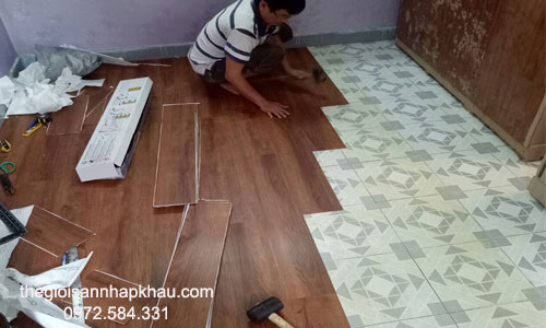 Thi cong san nhua dan keo cho phong ngu