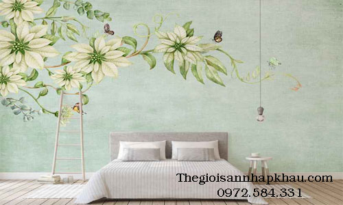 Tranh dán tường 3d phòng ngủ