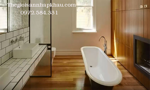 Sàn nhựa hèm khóa sử dụng cho nhà tắm