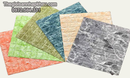 Bảng màu xốp dán tường 3d vân đá