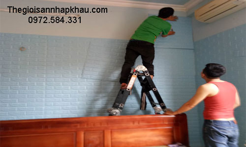 Xốp dán tường 3d cho phòng trọ