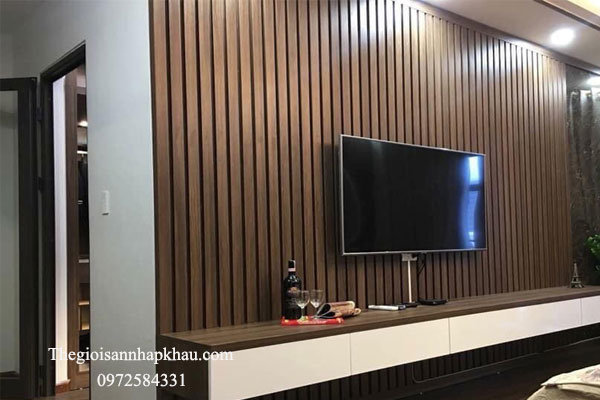 su dung thanh lam nhua cho khu vuc treo tivi