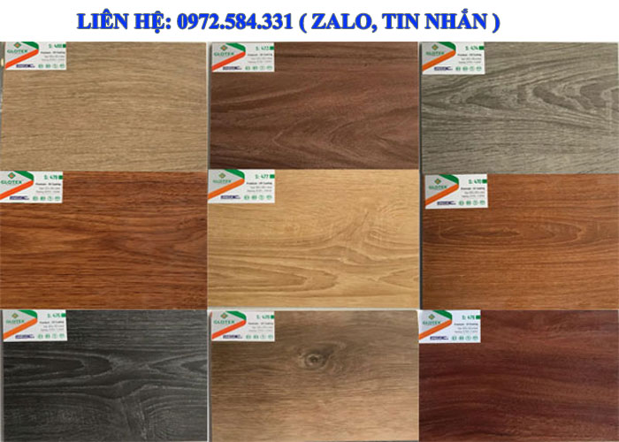 bang mau san nhua glotex