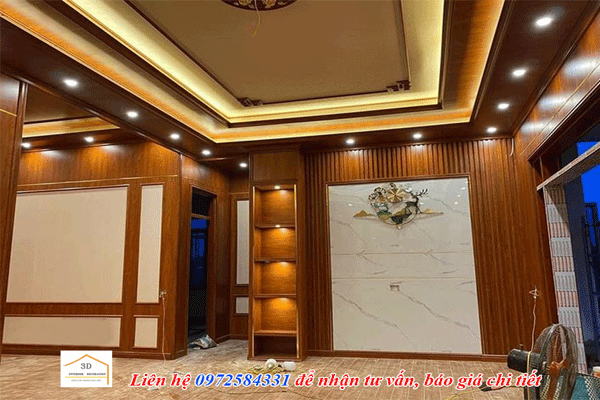 nhua op tuong pvc nano gia go ket hop phao chi