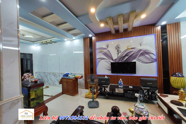 thi cong tam op lam song ket hop nhua phu ceramic trang guong tai ngo quyen hai phong