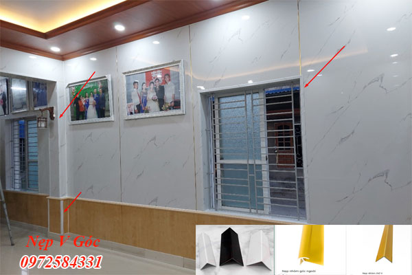 nep v goc nhua op tuong van da pvc