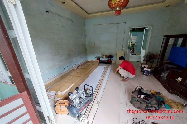 chuan bi vat tu nhua op tuong pvc